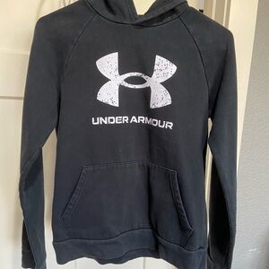 Black Under Armour size youth Large hooded sweatshirt